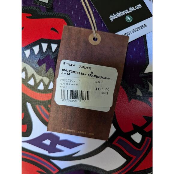 Men's Mitchell & Ness NBA Toronto Raptors Vince Carter 1998 Swingman Road Jersey - Picture 2 of 3